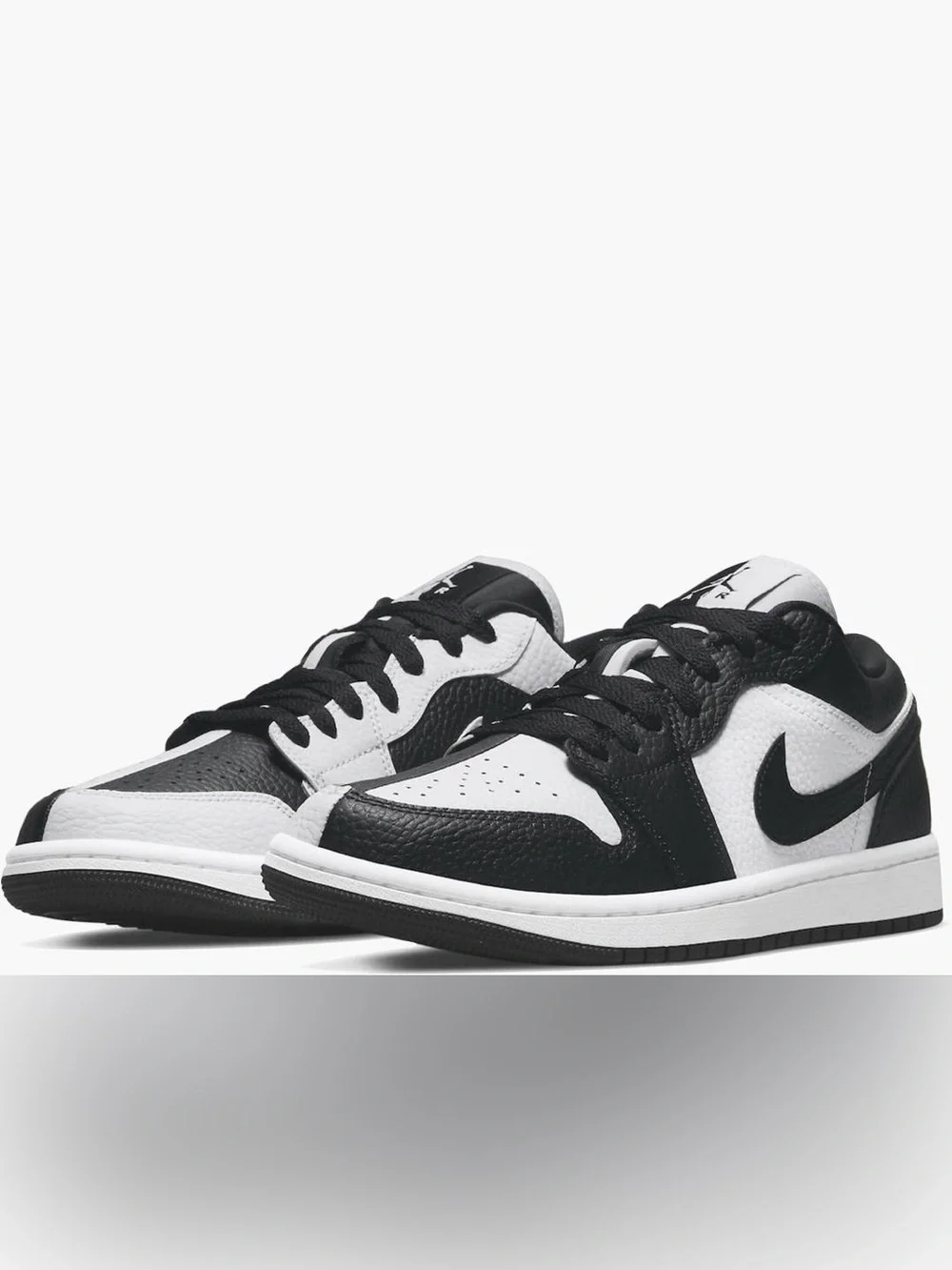 Nike Air Jordan 1 Low SE Homage Split White/ Black-size 8 women’s like new - Picture 2 of 16
